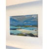 Turquoise view, Barra, acrylic on board, 13 x 18cm