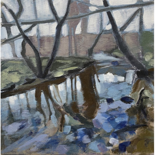 River Lundy, acrylic on canvas board, 30 x 30cm